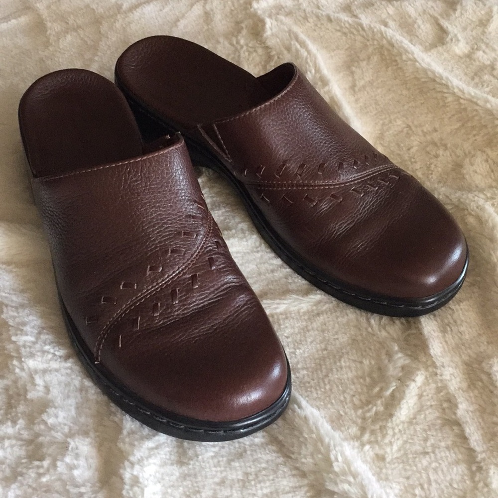Clark’s mule shoes